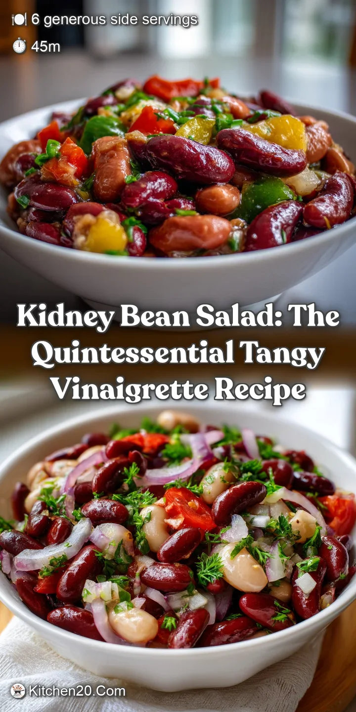 Kidney Bean Salad: The Quintessential Tangy Vinaigrette Recipe