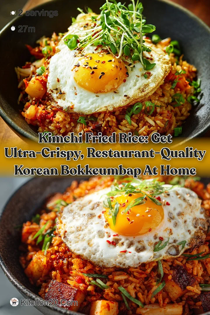 Kimchi Fried Rice: Get Ultra-Crispy Restaurant-Quality Korean Bokkeumbap at Home