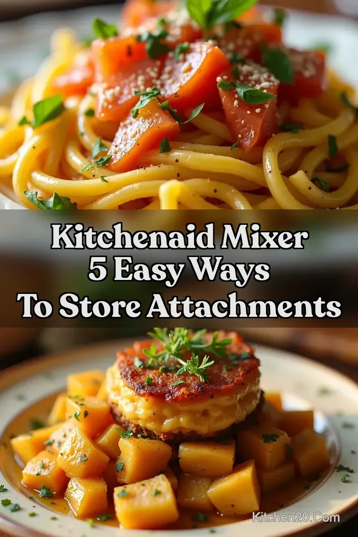 Kitchenaid Mixer 5 Easy Ways to Store Attachments