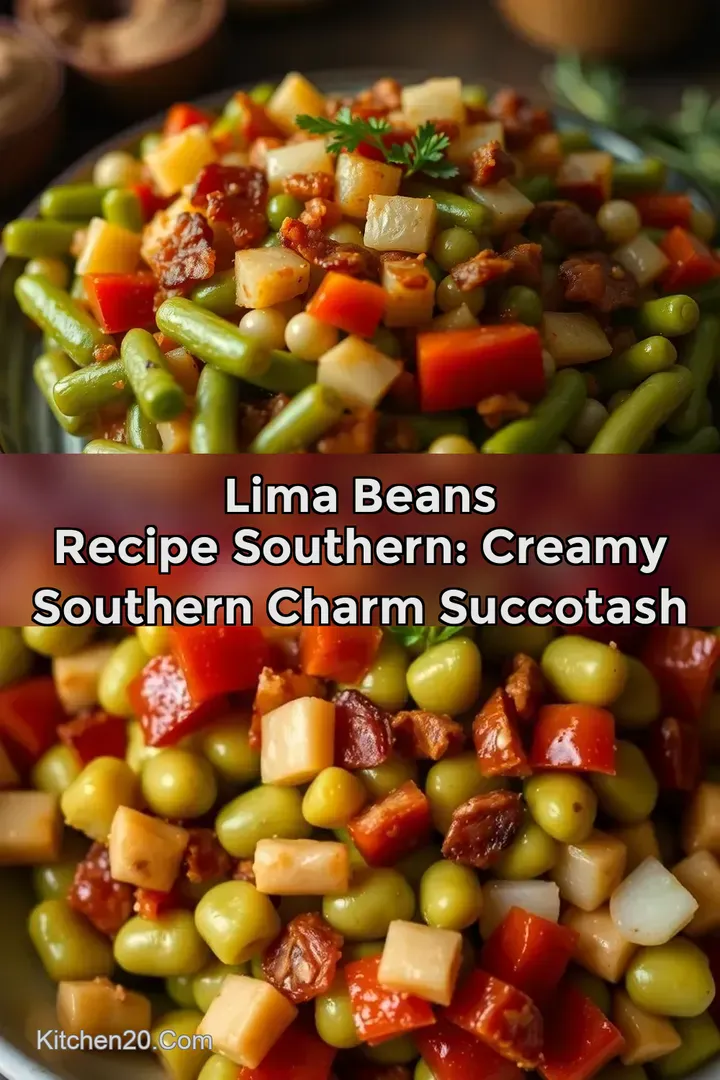 Lima Beans Recipe Southern: Creamy Southern Charm Succotash