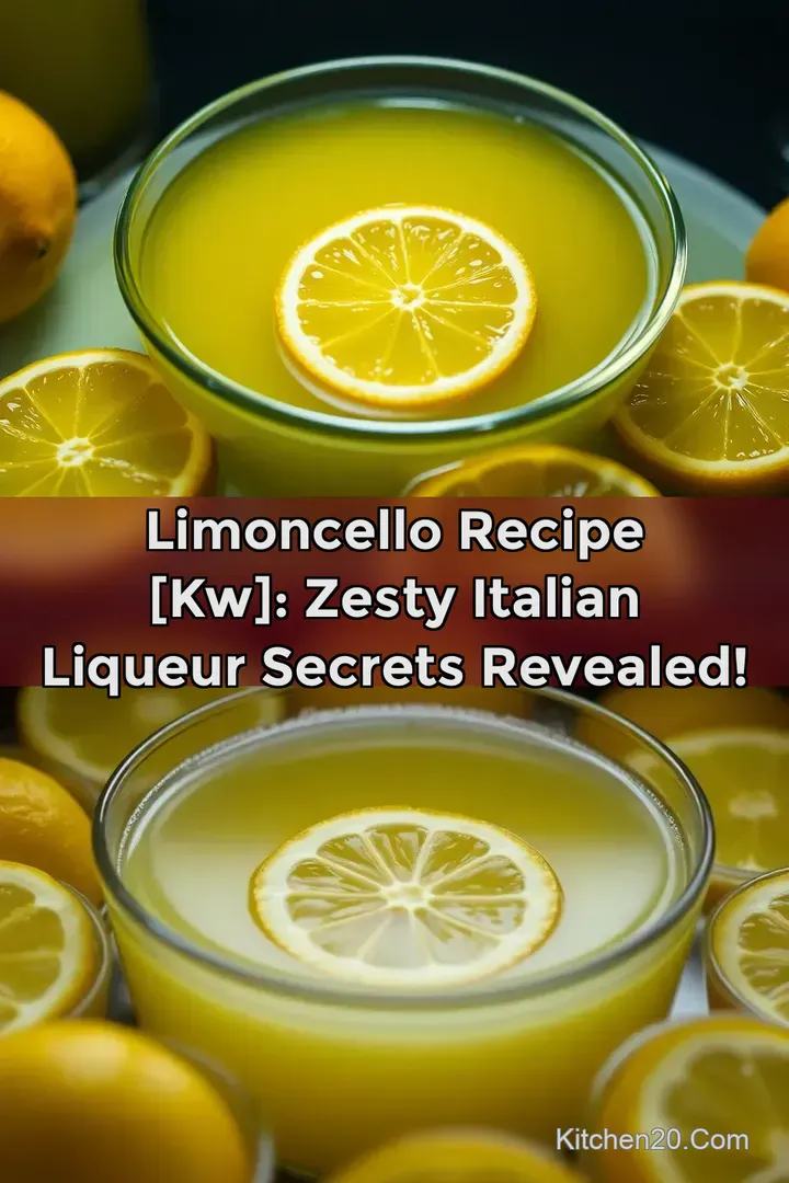 Limoncello Recipe [kw]: Zesty Italian Liqueur Secrets Revealed!