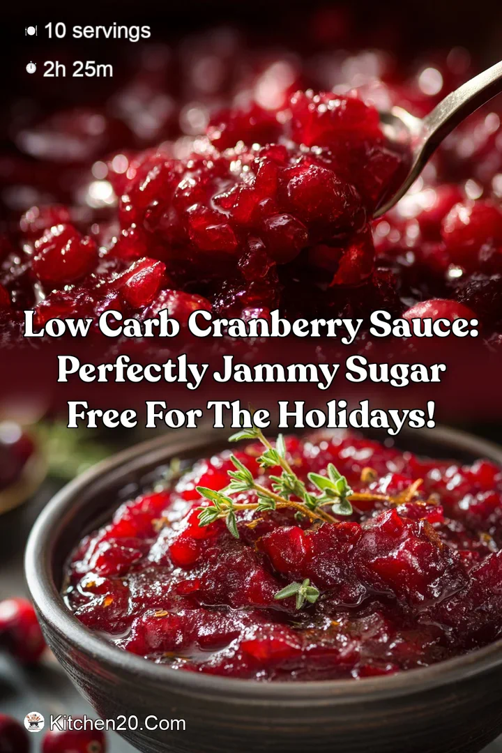 Low Carb Cranberry Sauce: Perfectly Jammy Sugar Free for the Holidays!