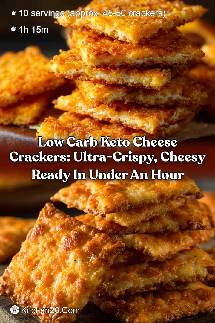 Low Carb Keto Cheese Crackers: Ultra-Crispy Cheesy Ready in Under an Hour