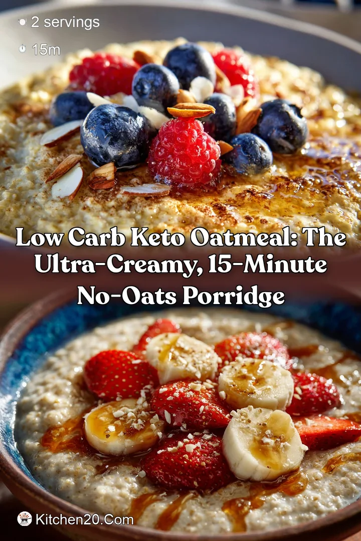 Low Carb Keto Oatmeal: The Ultra-Creamy 15-Minute No-Oats Porridge