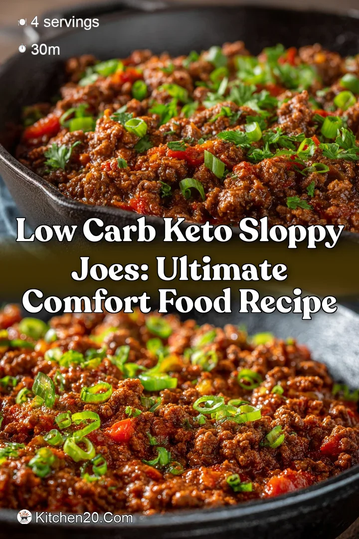 Low Carb Keto Sloppy Joes: Ultimate Comfort Food Recipe