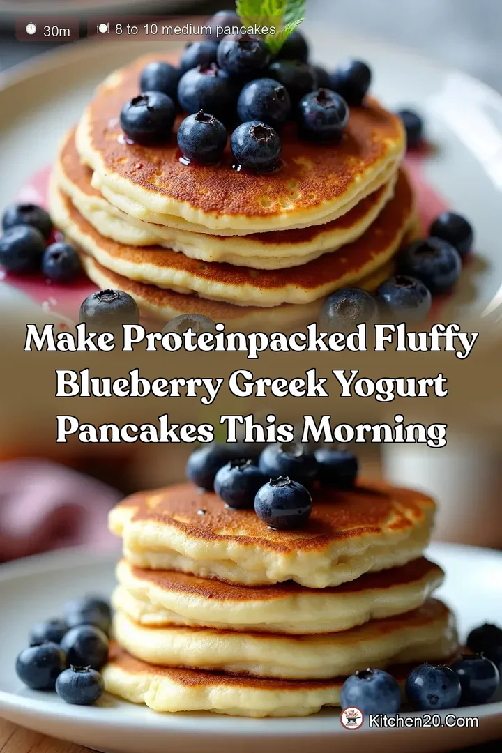 Make ProteinPacked Fluffy Blueberry Greek Yogurt Pancakes This Morning