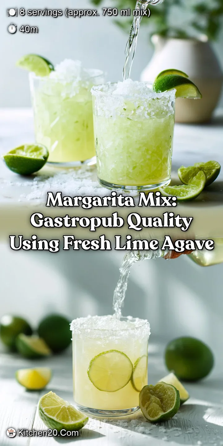 Margarita Mix: Gastropub Quality Using Fresh Lime Agave