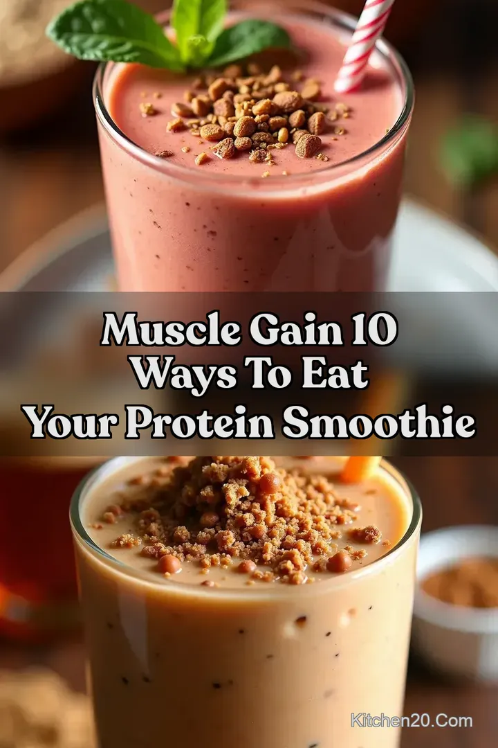 Muscle Gain 10 Ways to Eat Your Protein Smoothie