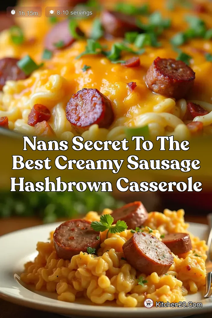 Nans Secret to the Best Creamy Sausage Hashbrown Casserole