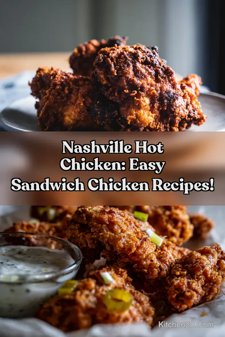 Nashville Hot Chicken: Easy Sandwich Chicken Recipes! : PIN FOR LATER Nashville Hot Chicken: Easy Sandwich Chicken Recipes!