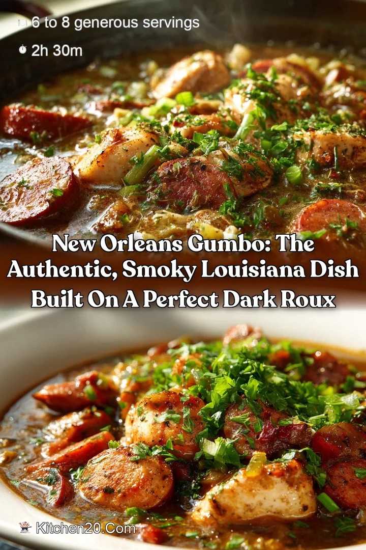 New Orleans Gumbo: The Authentic Smoky Louisiana Dish Built on a Perfect Dark Roux