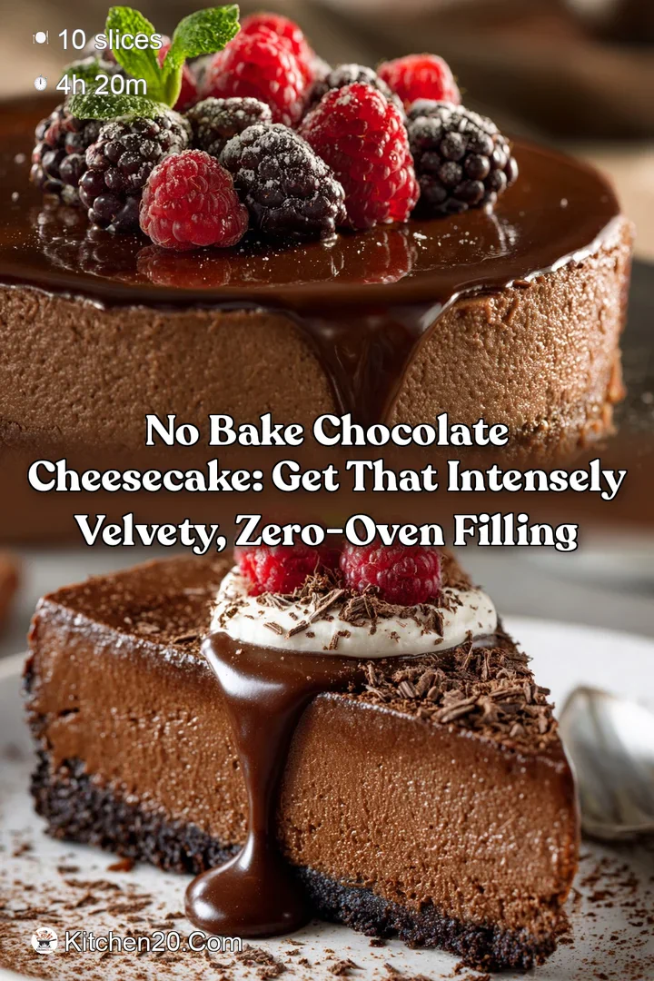 No Bake Chocolate Cheesecake: Get That Intensely Velvety Zero-Oven Filling