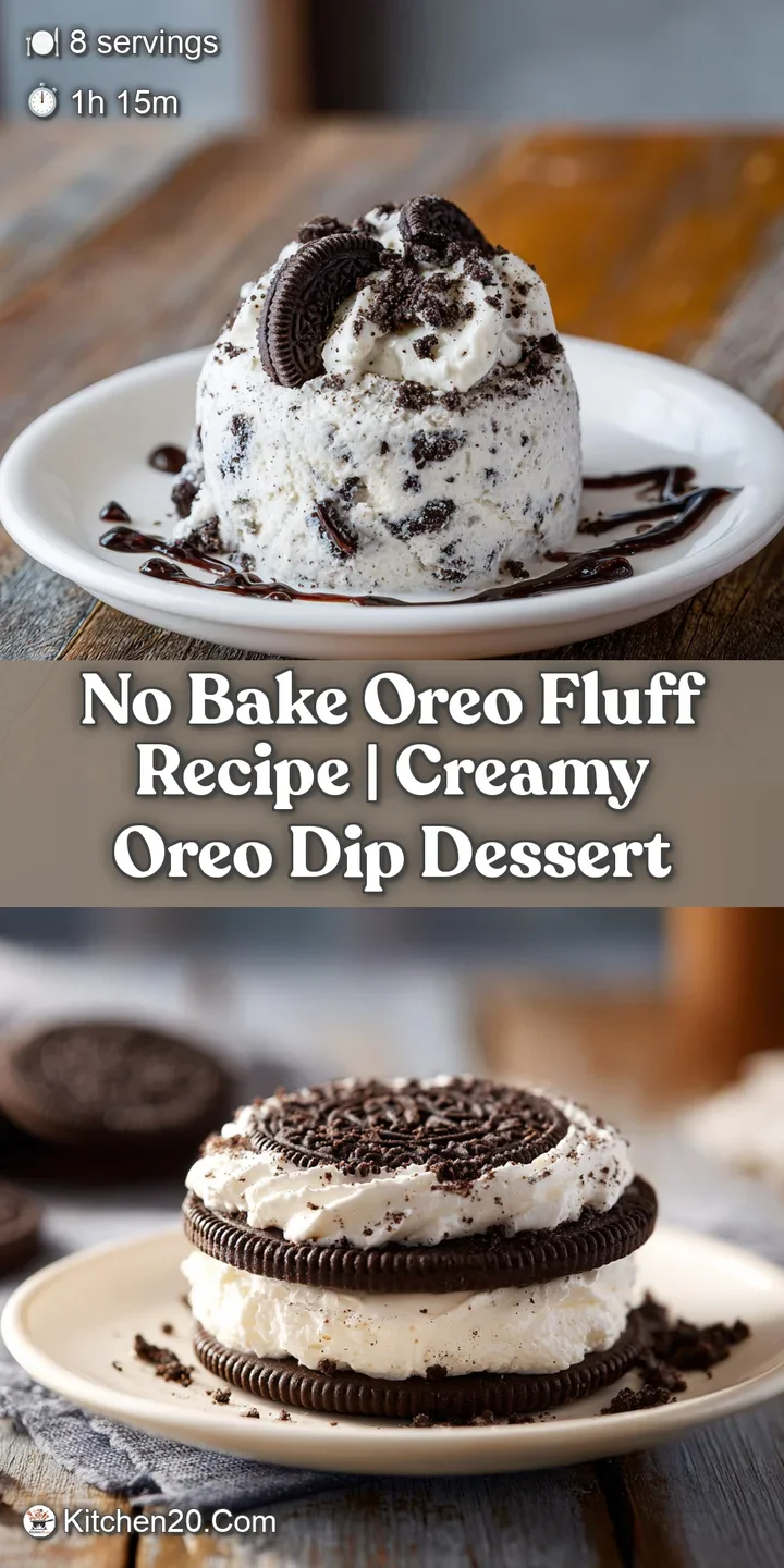 Close-up of Oreo fluff: airy whipped cream texture with cookie crumbles, showcasing rich, decadent layers in soft focus.