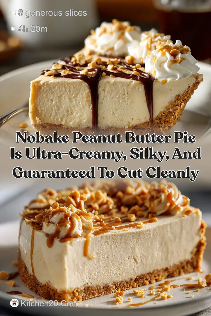 NoBake Peanut Butter Pie is Ultra-Creamy Silky and Guaranteed to Cut Cleanly