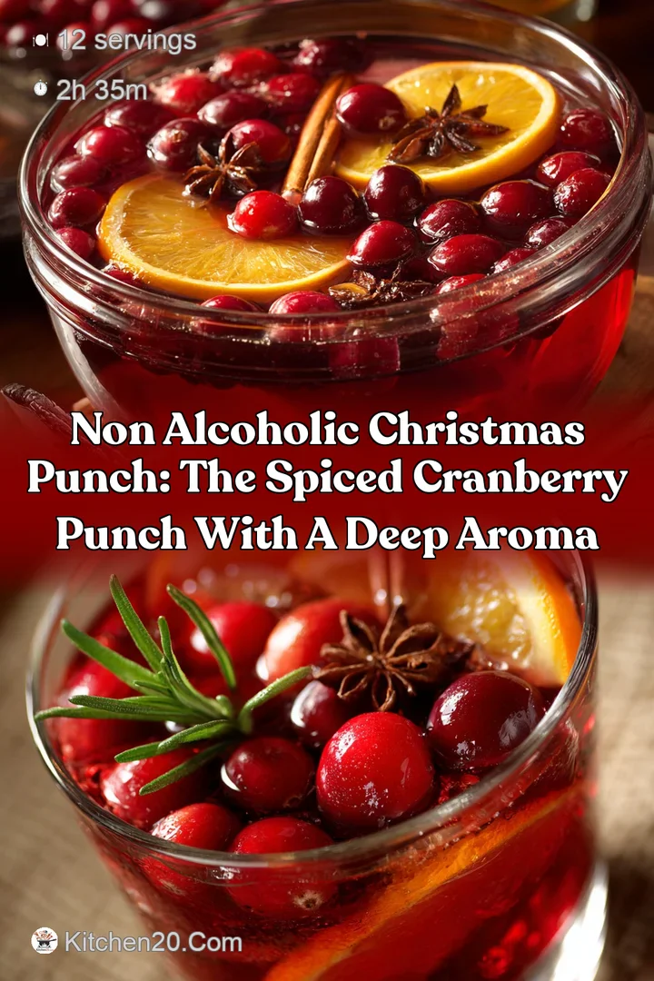 Non Alcoholic Christmas Punch: The Spiced Cranberry Punch with a Deep Aroma
