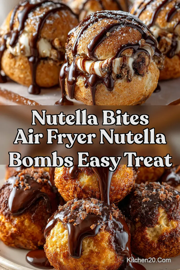 Nutella Bites Air Fryer Nutella Bombs Easy Treat