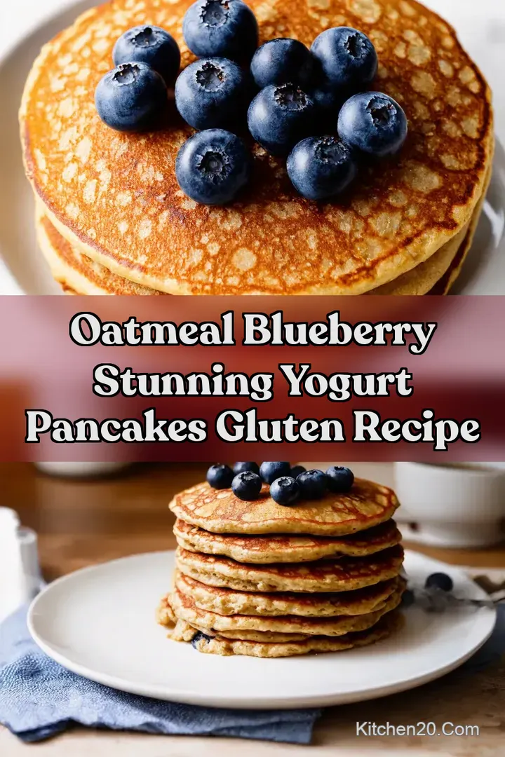 Oatmeal Blueberry Stunning Yogurt Pancakes Gluten Recipe