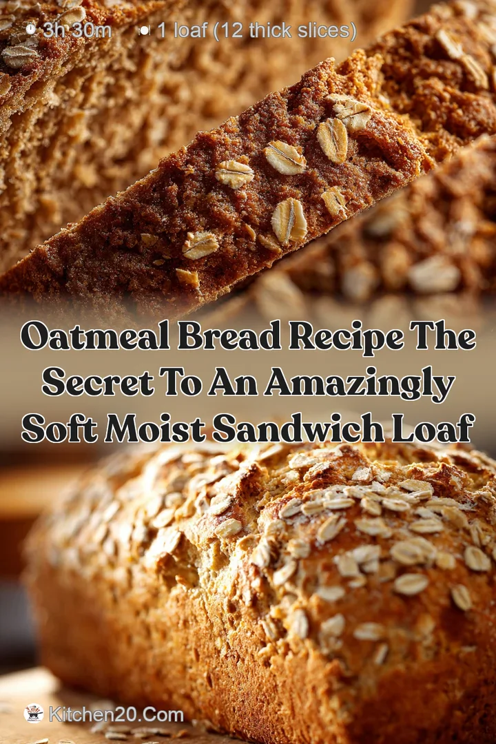 Oatmeal Bread Recipe The Secret to an Amazingly Soft Moist Sandwich Loaf