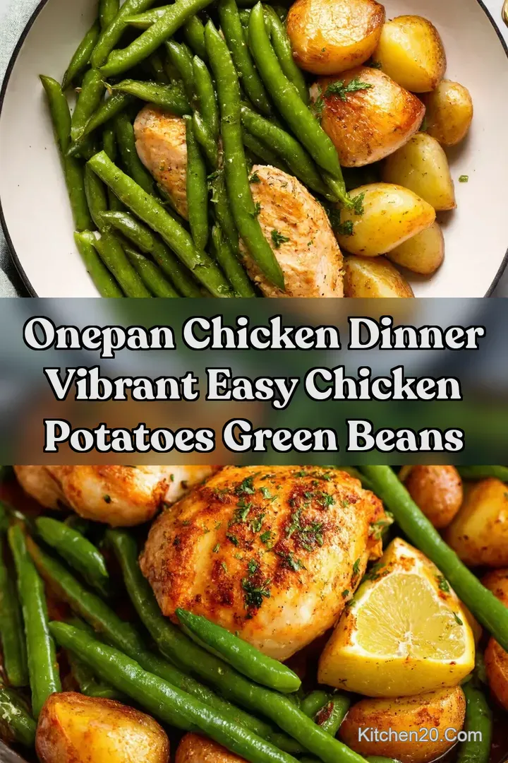 OnePan Chicken Dinner Vibrant Easy Chicken Potatoes Green Beans