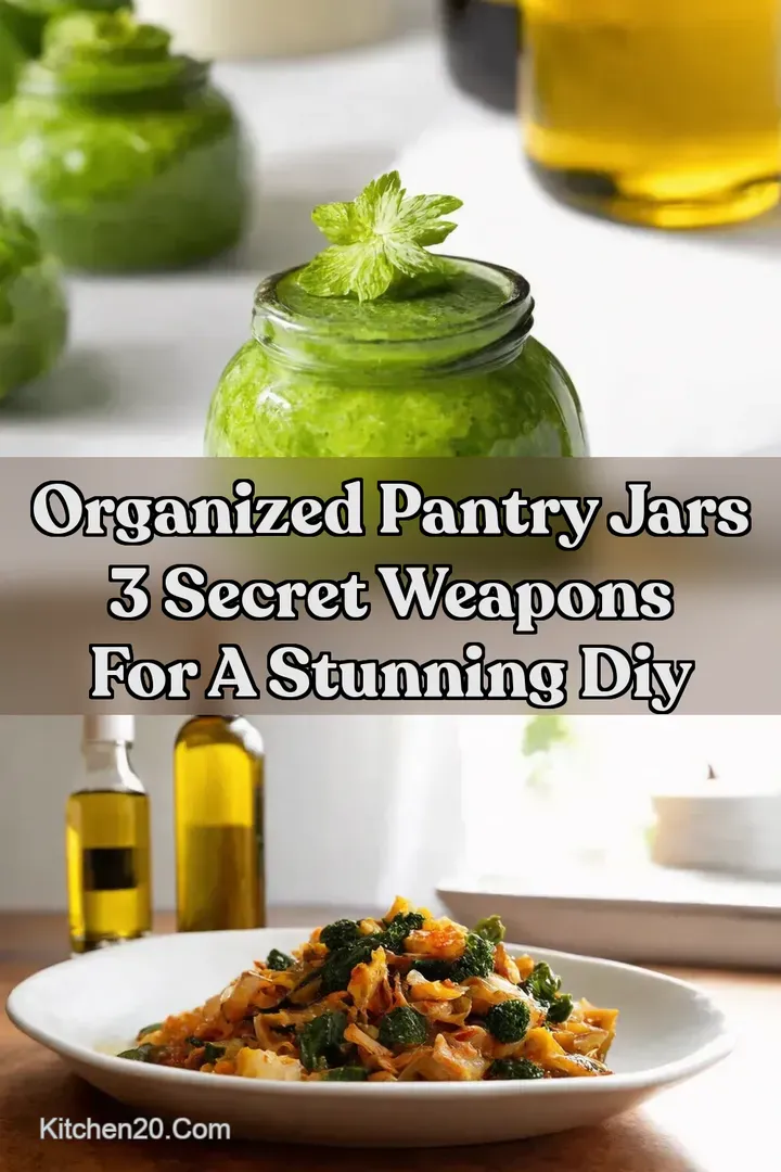 Organized Pantry Jars 3 Secret Weapons for a Stunning DIY