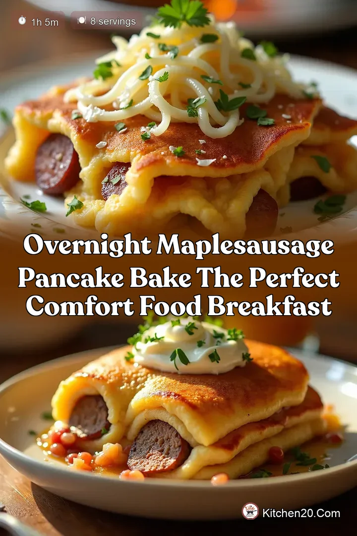 Overnight MapleSausage Pancake Bake The Perfect Comfort Food Breakfast