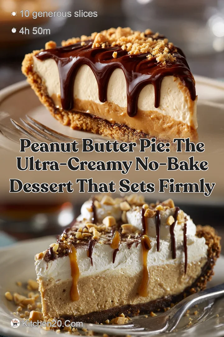 Peanut Butter Pie: The Ultra-Creamy No-Bake Dessert that Sets Firmly
