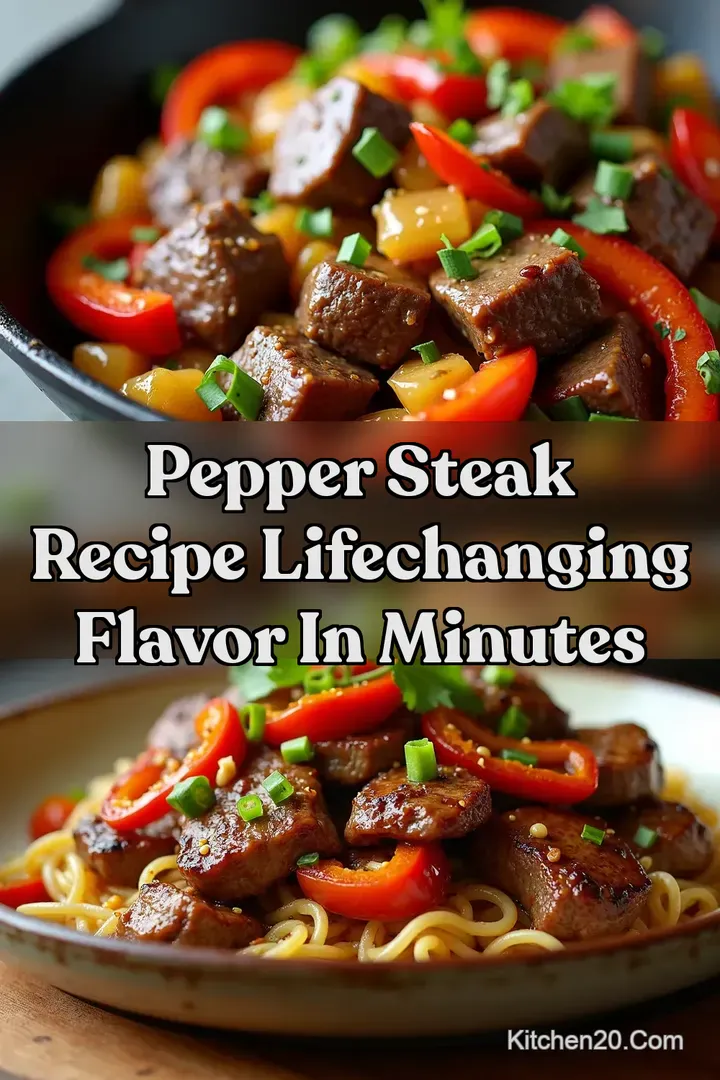 Pepper Steak Recipe LifeChanging Flavor in Minutes