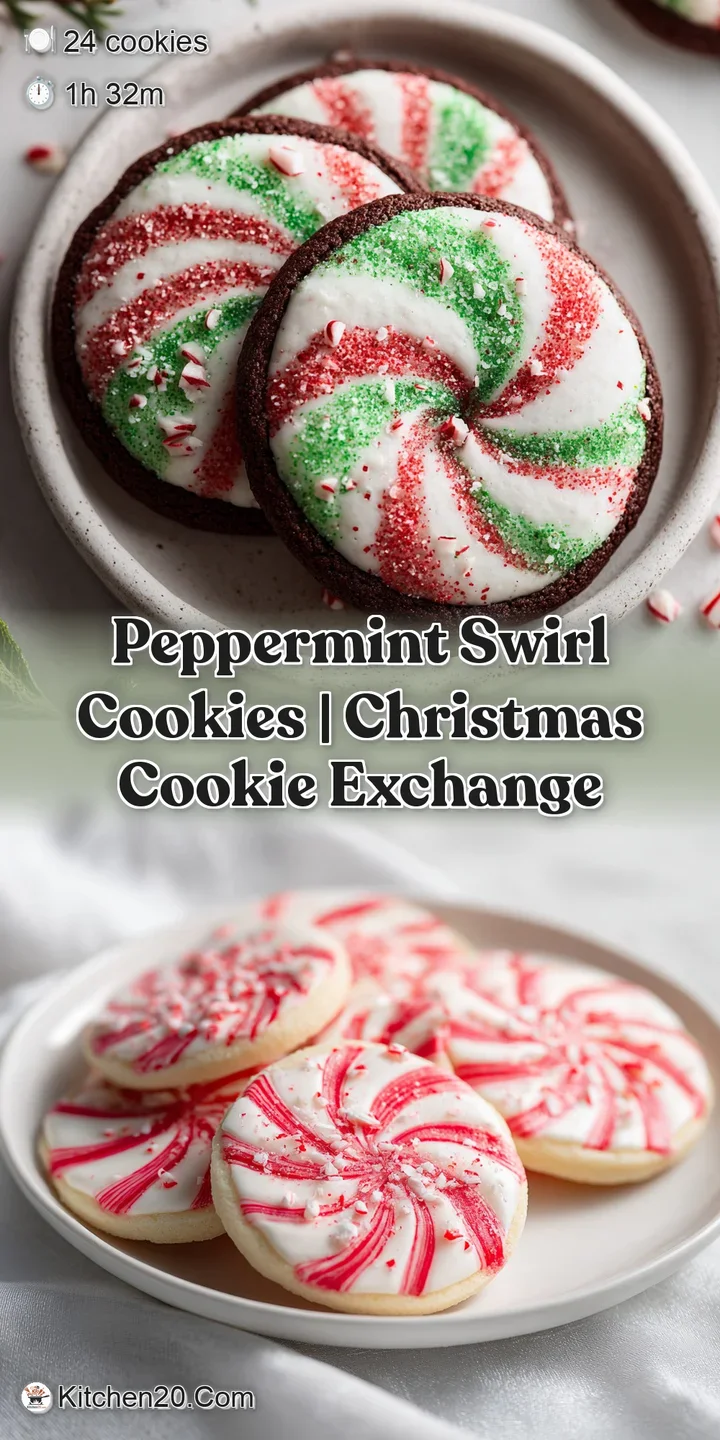 Close-up shot of a peppermint swirl cookie revealing the dough's texture, capturing its crisp edges and soft, chewy center.