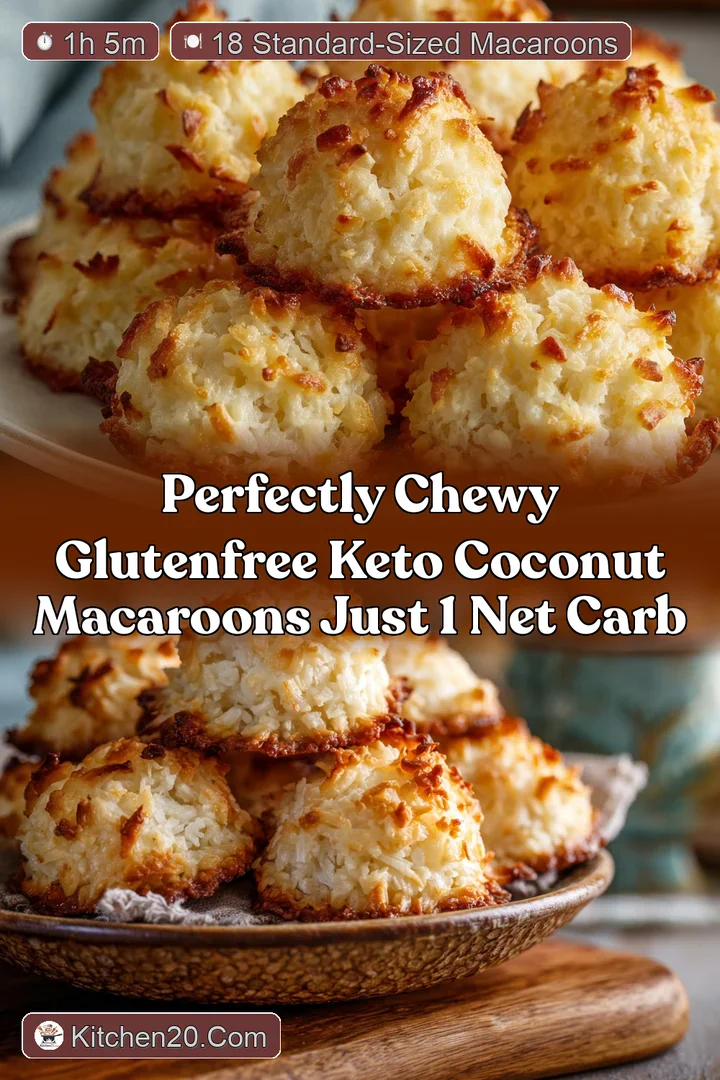 Perfectly Chewy GlutenFree Keto Coconut Macaroons Just 1 Net Carb