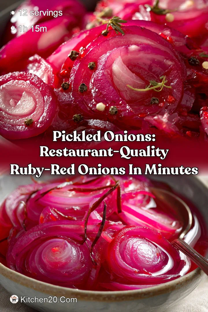 Pickled Onions: Restaurant-Quality Ruby-Red Onions in Minutes