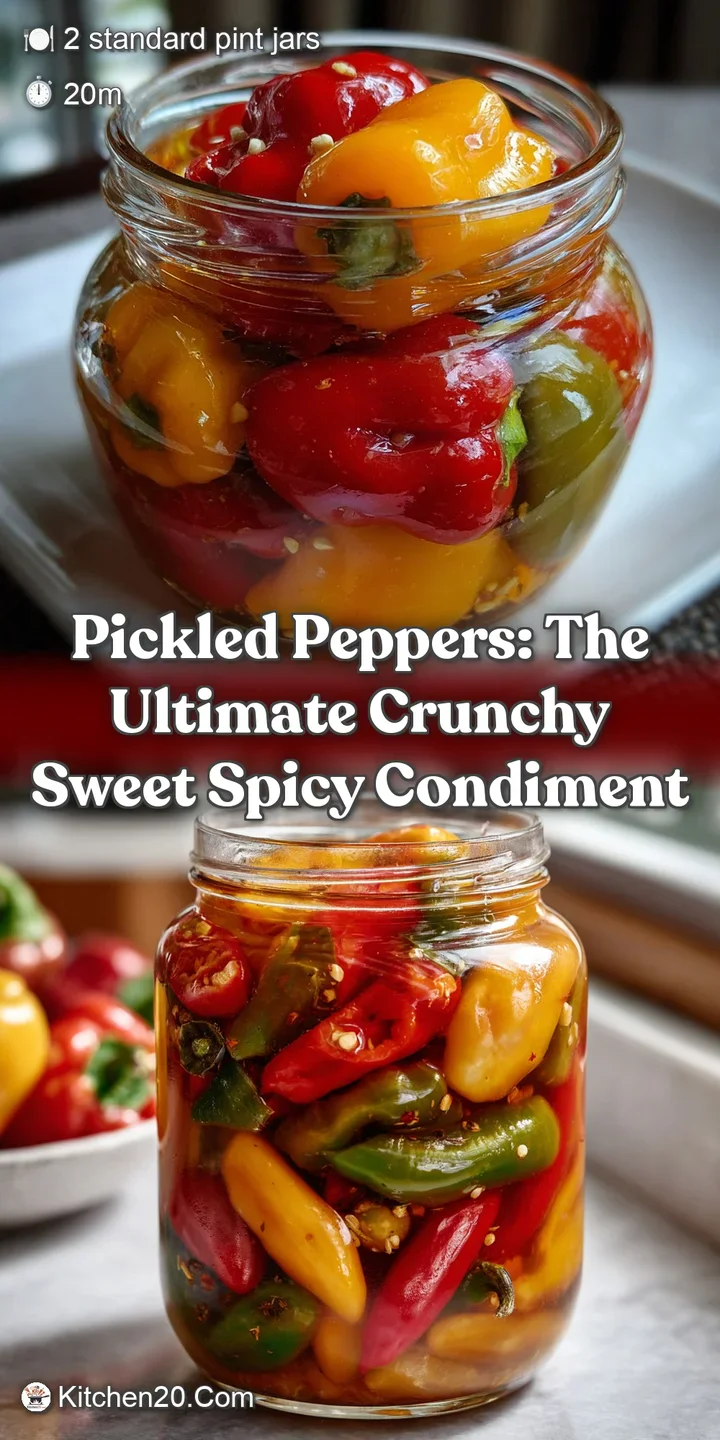 Pickled Peppers: The Ultimate Crunchy Sweet Spicy Condiment
