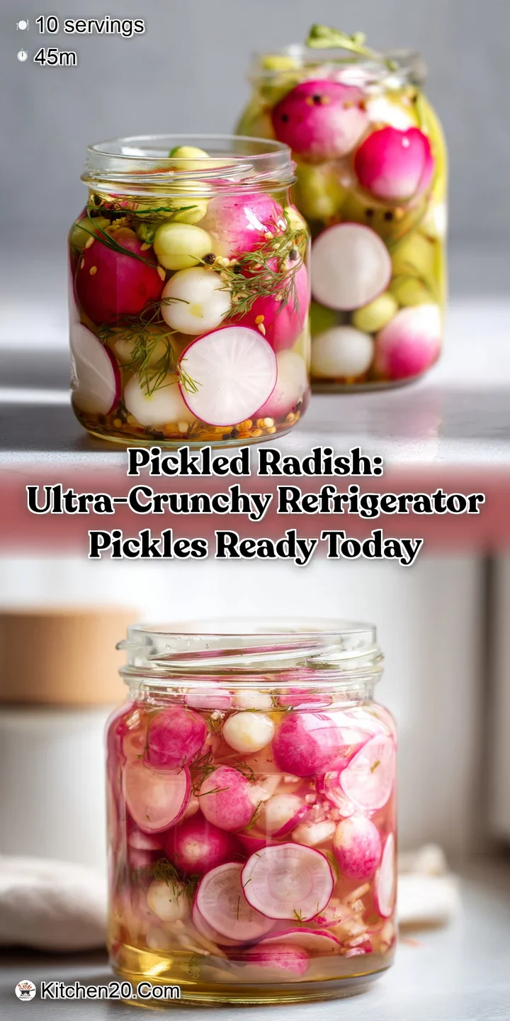 Pickled Radish: Ultra-Crunchy Refrigerator Pickles Ready Today