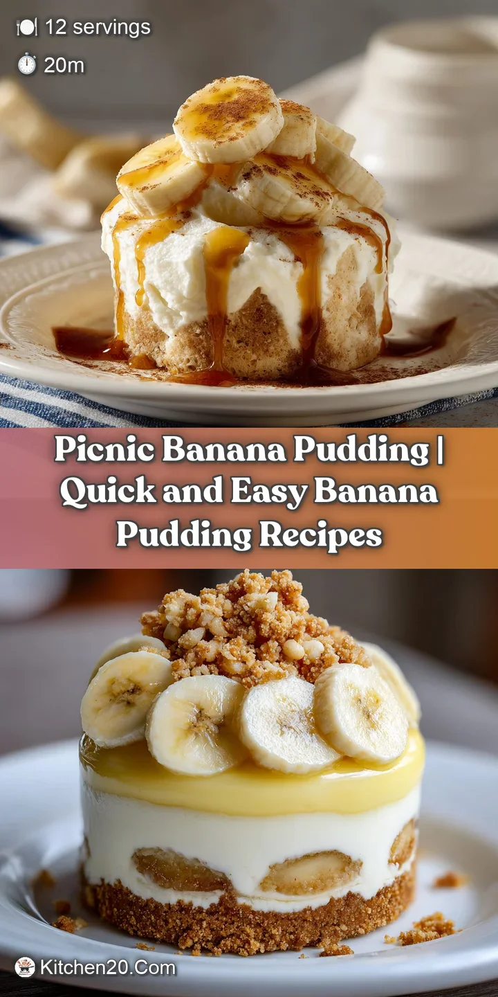 Close-up of smooth, cool banana pudding layered with fluffy whipped cream and delicate vanilla wafers.