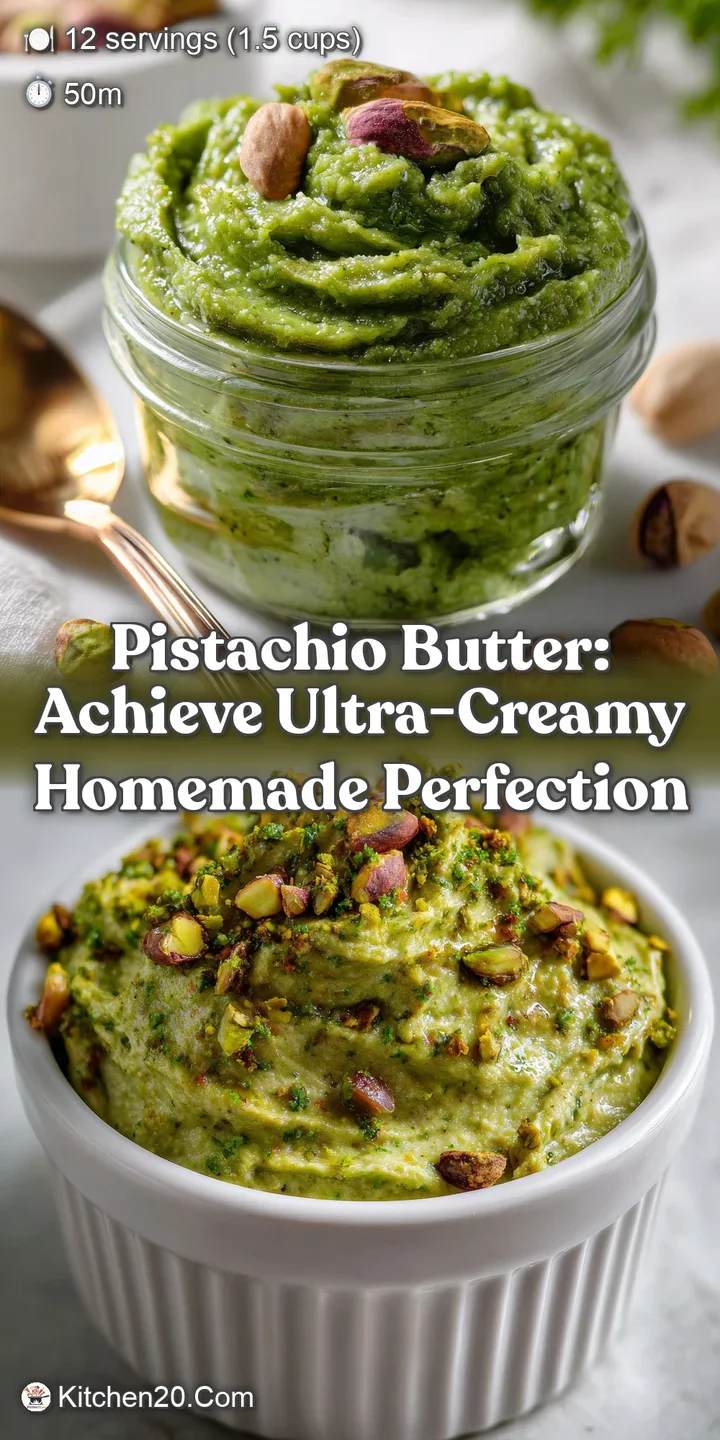 Pistachio Butter: Achieve Ultra-Creamy Homemade Perfection