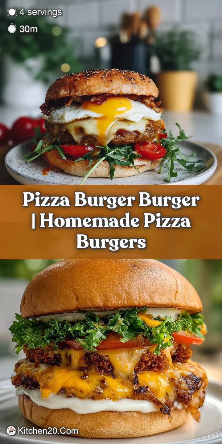 Close-up of a pizza burger with gooey melted mozzarella and crispy pepperoni, glistening under bright lighting.