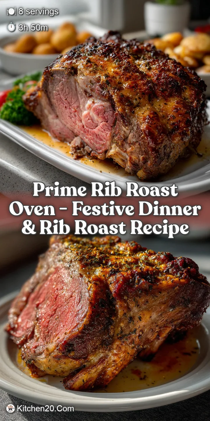 Close-up of juicy prime rib, showing a beautifully seared crust and a tender, pink center. Steam rising, inviting a delect...