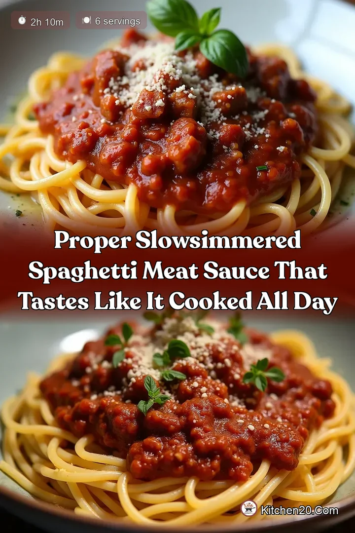 Proper SlowSimmered Spaghetti Meat Sauce That Tastes Like It Cooked All Day