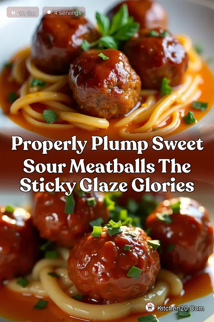 Properly Plump Sweet Sour Meatballs The Sticky Glaze Glories
