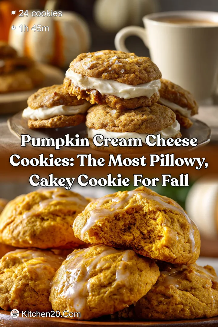 Pumpkin Cream Cheese Cookies: The Most Pillowy Cakey Cookie for Fall