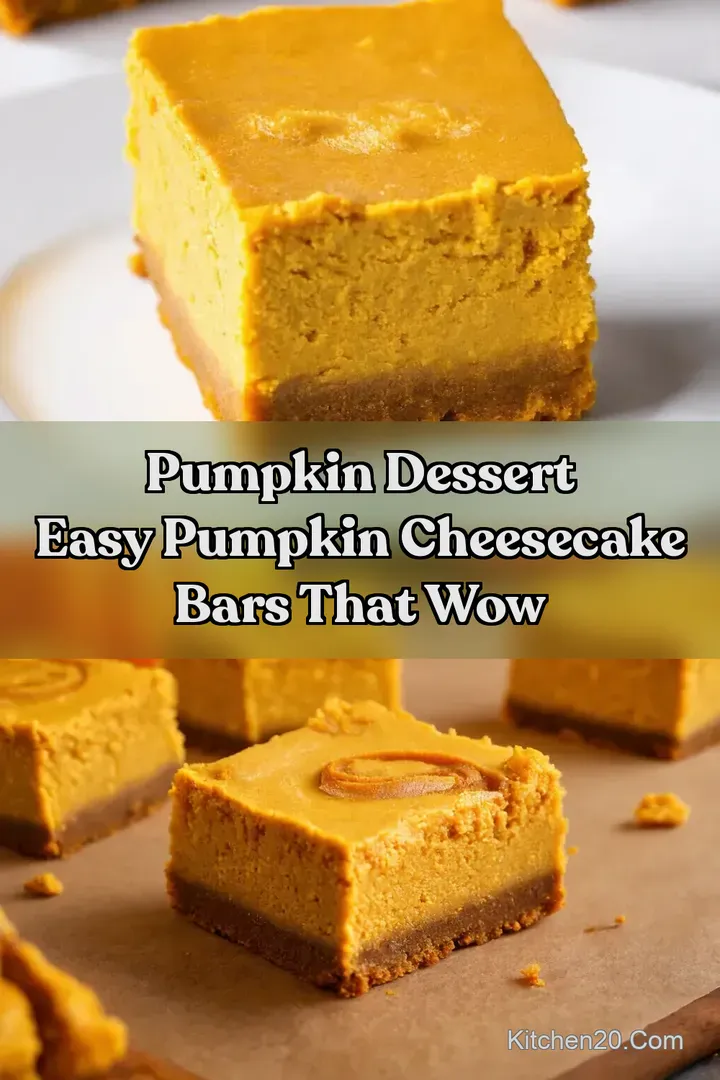 Pumpkin Dessert Easy Pumpkin Cheesecake Bars That Wow