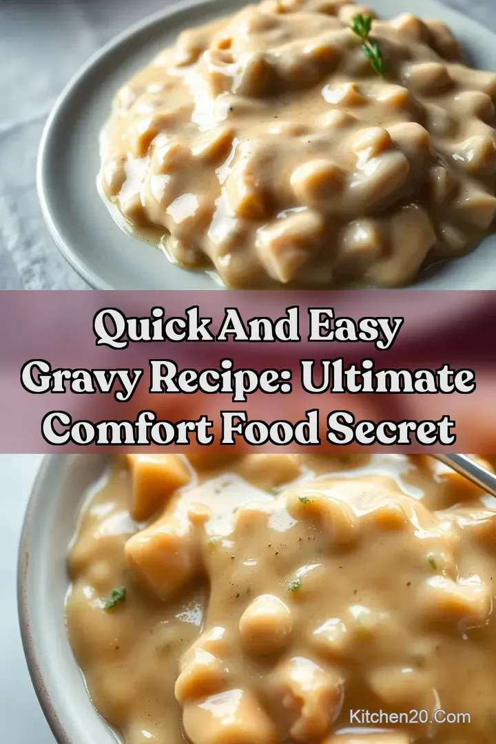 Quick And Easy Gravy Recipe: Ultimate Comfort Food Secret : PIN FOR LATER Quick And Easy Gravy Recipe: Ultimate Comfort Food Secret