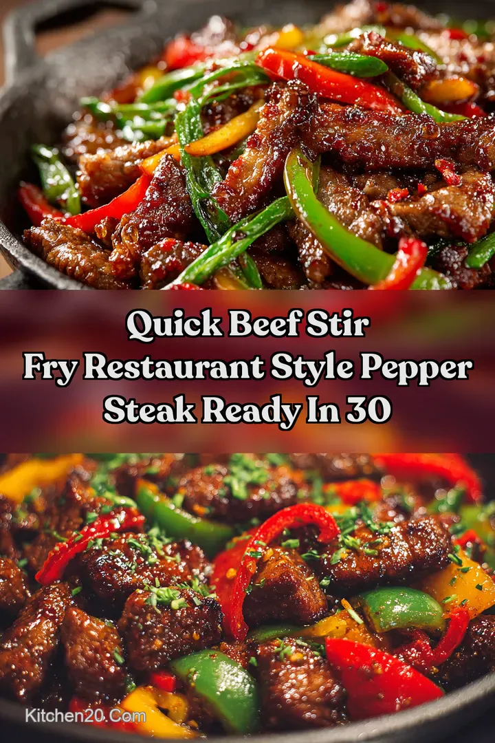 Quick Beef Stir Fry Restaurant Style Pepper Steak Ready in 30