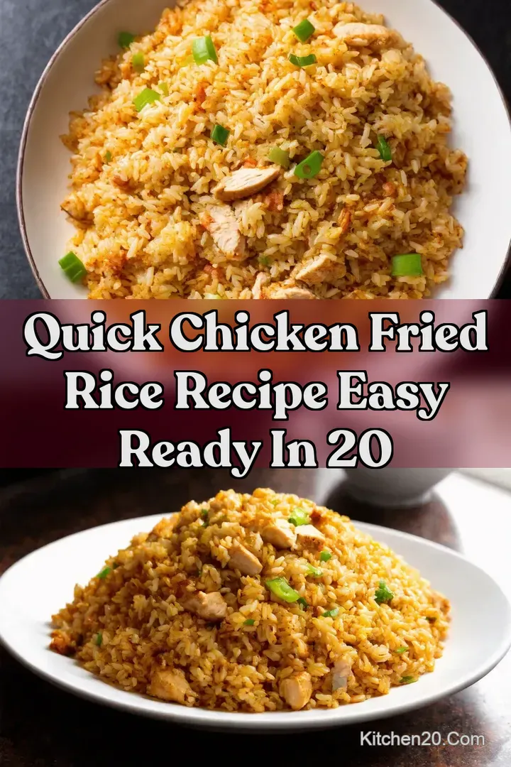 Quick Chicken Fried Rice Recipe Easy Ready in 20