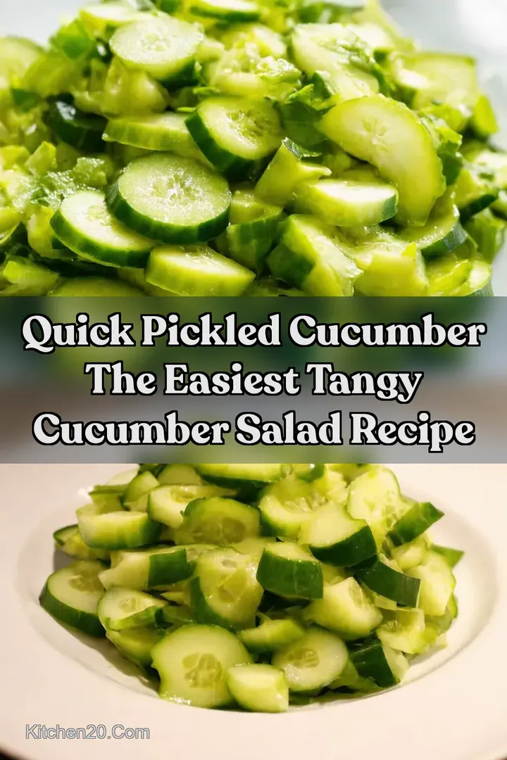 Quick Pickled Cucumber The Easiest Tangy Cucumber Salad Recipe