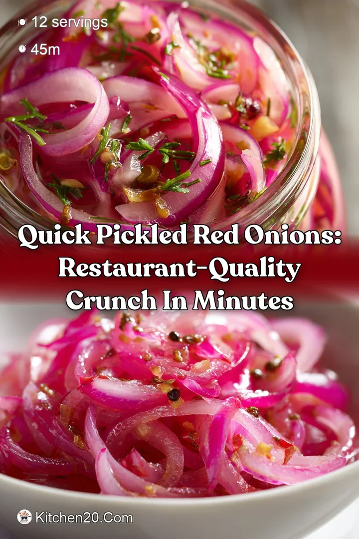 Quick Pickled Red Onions: Restaurant-Quality Crunch in Minutes