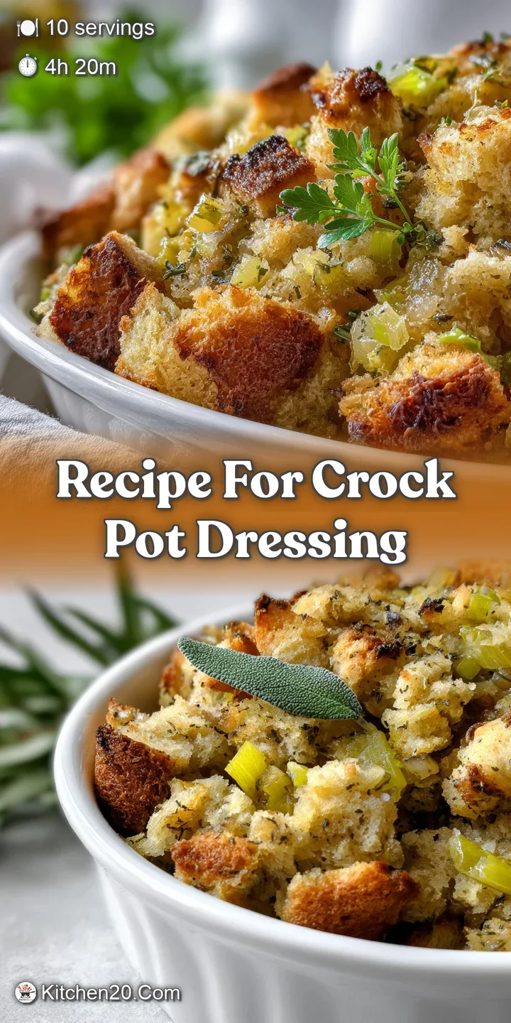 Close-up of moist, savory dressing showing the delicious texture and browning. Herbs and spices visible, promising a flavo...