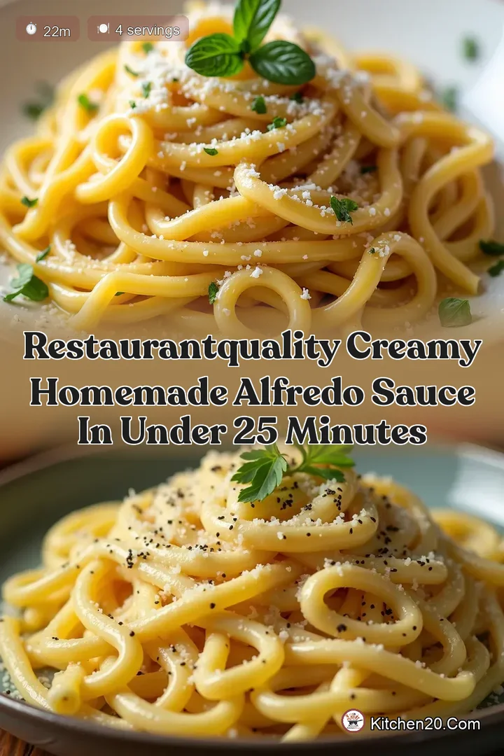 RestaurantQuality Creamy Homemade Alfredo Sauce in Under 25 Minutes