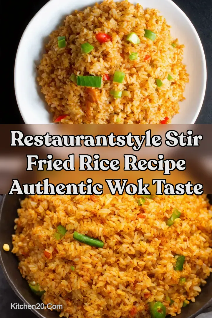 RestaurantStyle Stir Fried Rice Recipe Authentic Wok Taste : PIN FOR LATER RestaurantStyle Stir Fried Rice Recipe Authentic Wok Taste