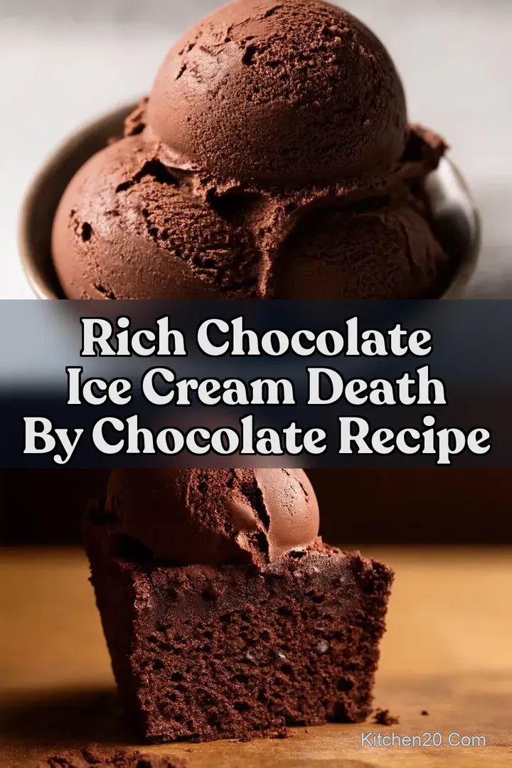 Rich Chocolate Ice Cream Death by Chocolate Recipe