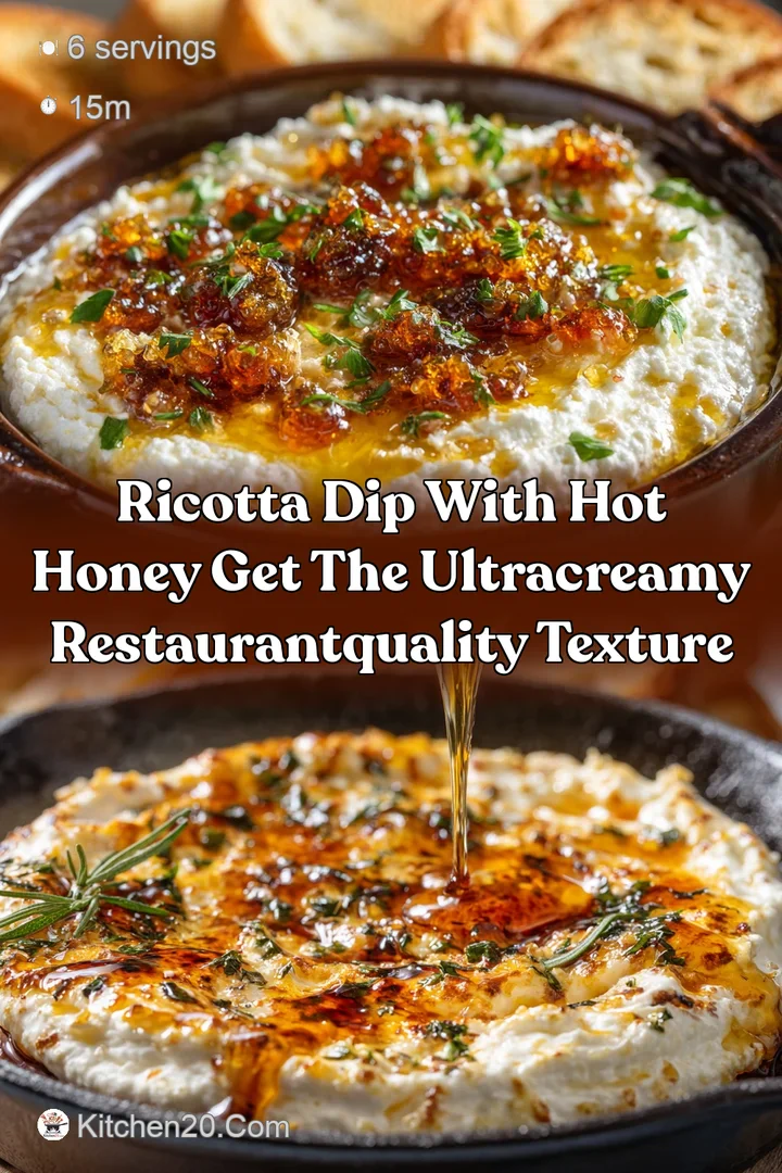 Ricotta Dip with Hot Honey Get the UltraCreamy RestaurantQuality Texture